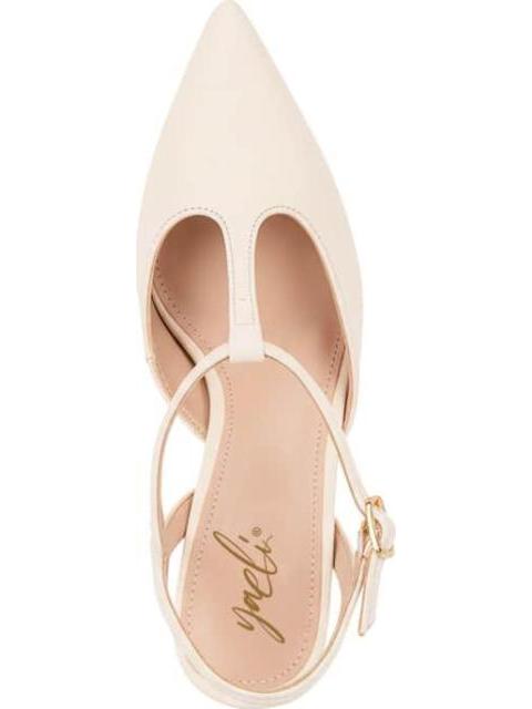 ZAPATILLA PUNTAL CON TRABA BEIGE/HUESO YAELI - Imagen 3