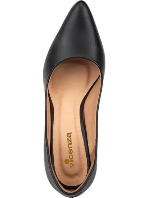 ZAPATILLA PUNTAL DE PIEL NEGRO VICENZA - Imagen 3