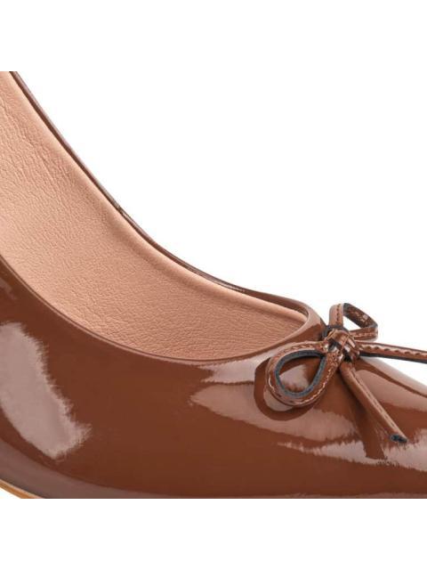 ZAPATILLA PUNTAL DESTALONADA CON MOÑO CAFE YAELI FASHION - Imagen 6