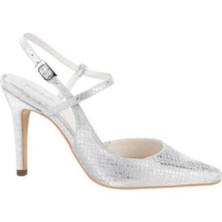 ZAPATILLA PUNTAL TACON ALTO DELGADO PLATA MOLTO BELLO