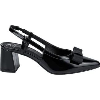 ZAPATILLA PUNTAL TACON MEDIO ANCHO NEGRO YAELI FASHION