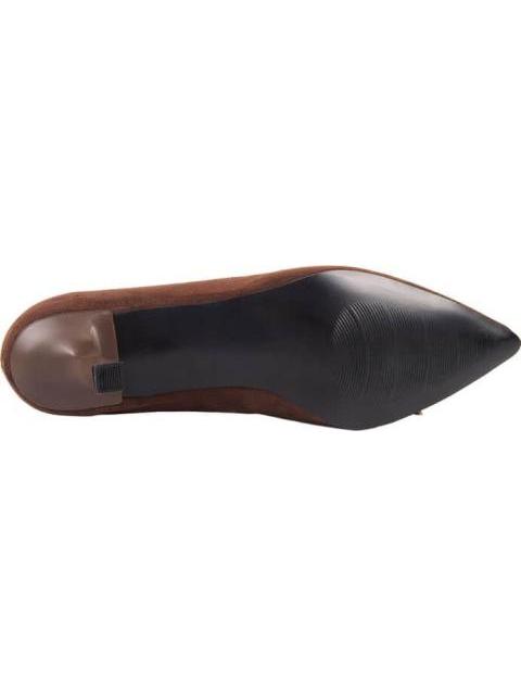 ZAPATILLA PUNTAL TACON MEDIO DELGADO CAFE YAELI FASHION - Imagen 4