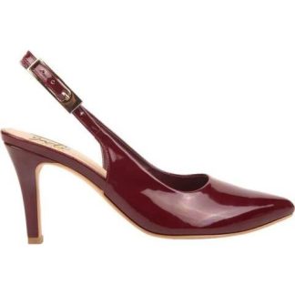 ZAPATILLA PUNTAL TACON MEDIO VINO YAELI FASHION