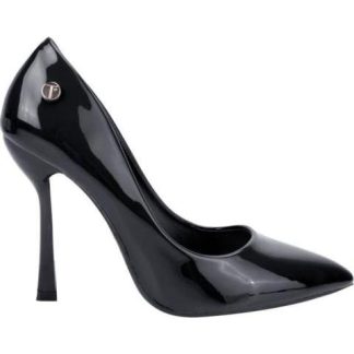 ZAPATILLA TACON ASIMETRICO NEGRO THALIA SODI