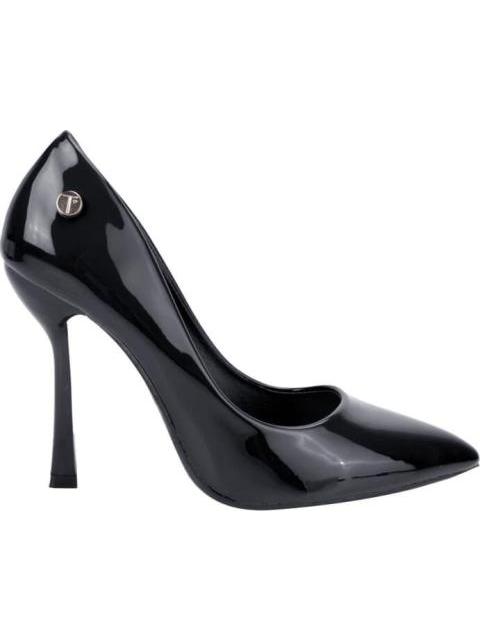 ZAPATILLA TACON ASIMETRICO NEGRO THALIA SODI