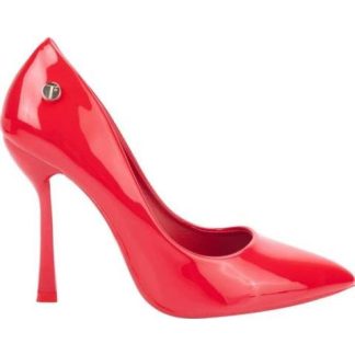 ZAPATILLA TACON ASIMETRICO ROJO THALIA SODI