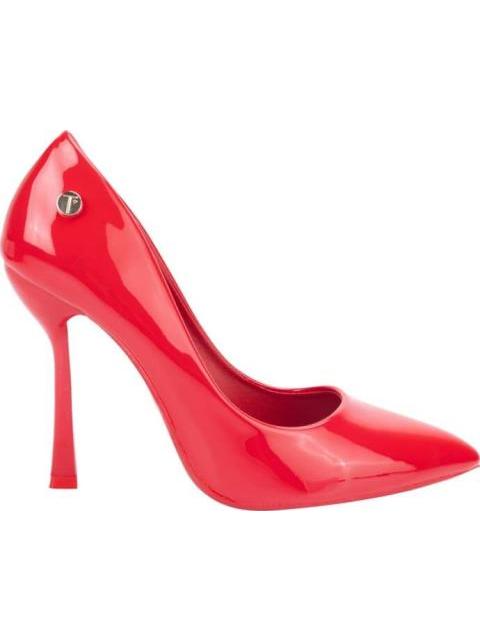 ZAPATILLA TACON ASIMETRICO ROJO THALIA SODI