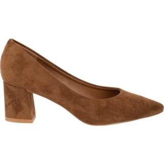 ZAPATILLA TACON BAJO CAFE YAELI