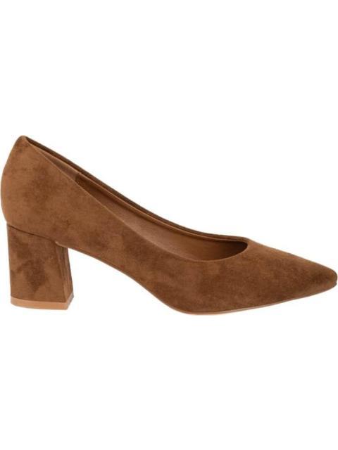 ZAPATILLA TACON BAJO CAFE YAELI