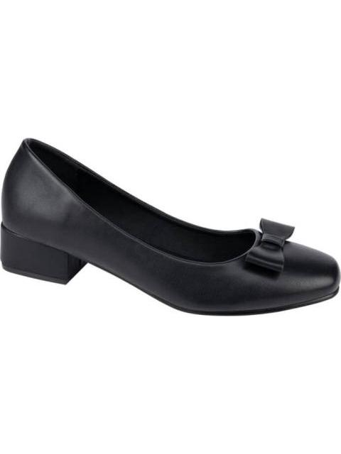 ZAPATILLA TACON BAJO NEGRO VI LINE FASHION - Imagen 2