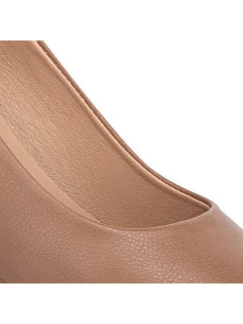 ZAPATILLA TACON BAJO TAUPE SHOSH - Imagen 6