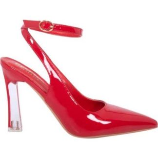 ZAPATILLA TACON TRANSPARENTE ROJO BELINDA PEREGRIN