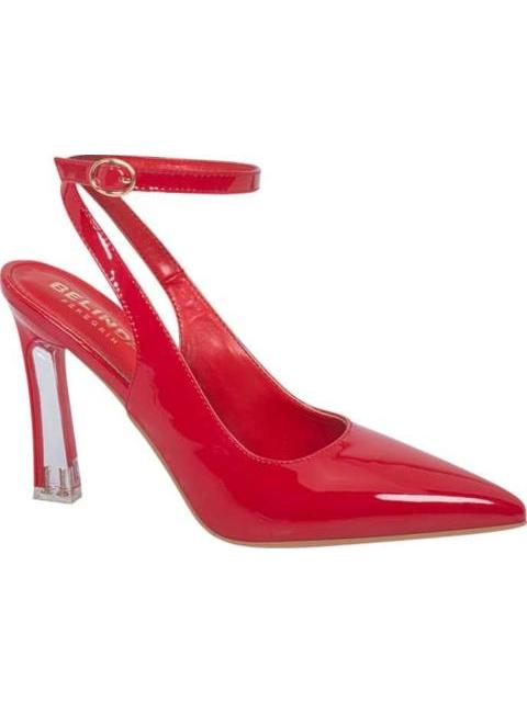 ZAPATILLA TACON TRANSPARENTE ROJO BELINDA PEREGRIN - Imagen 2