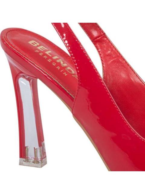 ZAPATILLA TACON TRANSPARENTE ROJO BELINDA PEREGRIN - Imagen 5
