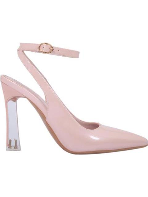 ZAPATILLA TACON TRANSPARENTE ROSA BELINDA PEREGRIN