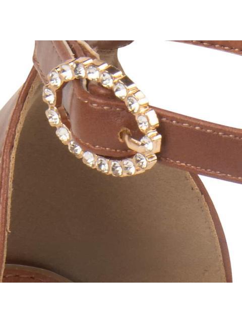 ZAPATILLA TALON CON PULSERA COGNAC YAELI FASHION - Imagen 5