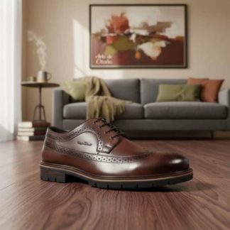 ZAPATO CASUAL DE PIEL CAFE MICHEL DOMIT