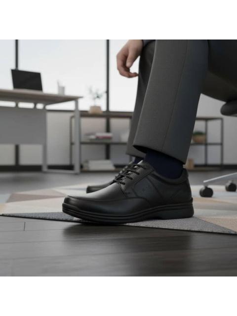 ZAPATO CASUAL DE PIEL DERBY NEGRO FLEXI