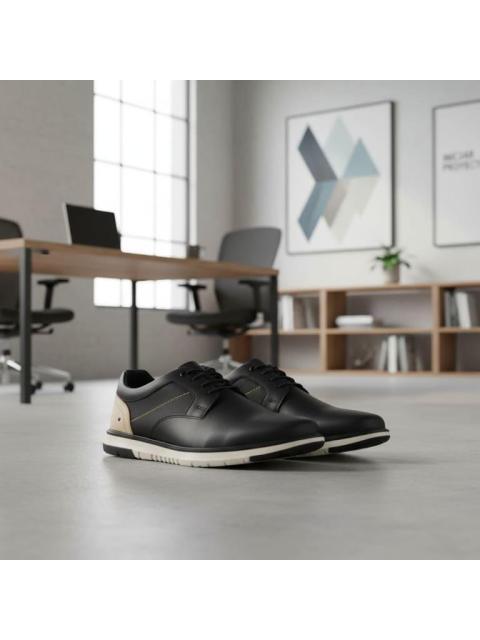 ZAPATO CASUAL DERBY NEGRO PIERRE CARDIN