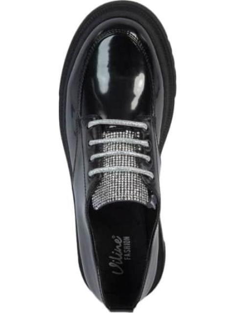 ZAPATO CON PEDRERIA NEGRO VI LINE FASHION - Imagen 3