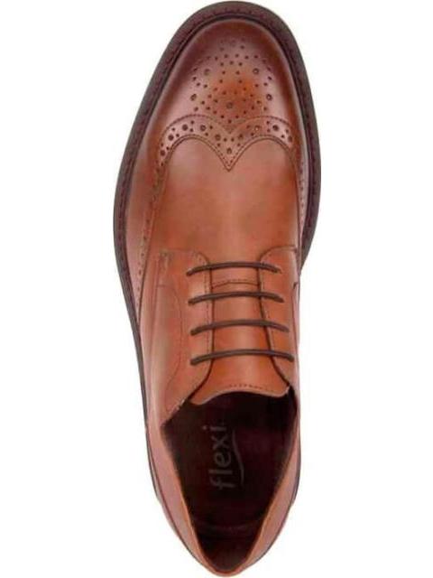 ZAPATO CASUAL PIEL CAFE FLEXI - Imagen 3