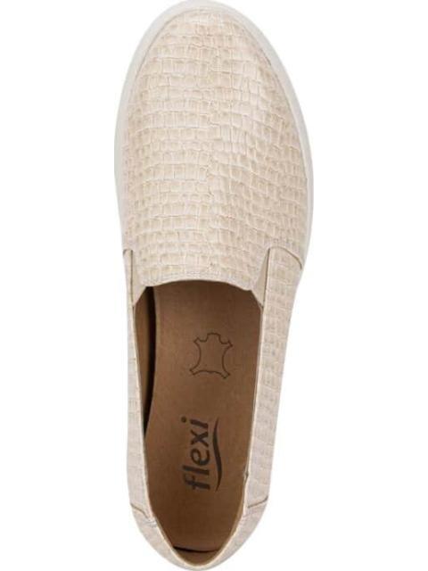 ZAPATO CON ELASTICOS CREMA FLEXI - Imagen 4