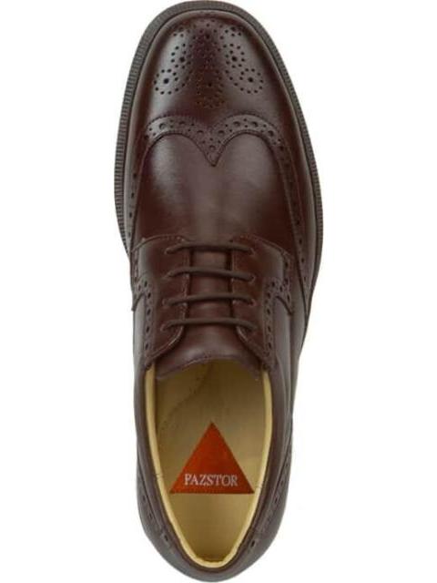 ZAPATO CONFORT PIEL DE BORREGO CAFE CALZADO PAZSTOR - Imagen 3