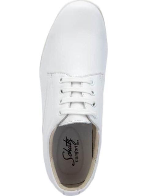 ZAPATO DE SERVICIO CON AGUJETA BLANCO SCHATZ COMFORT FLEX - Imagen 3