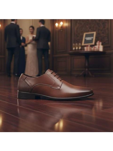 ZAPATO DERBY DE PIEL CAFE CHOPPARD