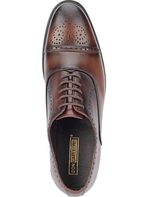 ZAPATO DERBY DE PIEL CAFE DON CARLEONE - Imagen 3