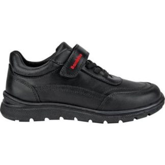 ZAPATO ESCOLAR DE PIEL NEGRO BAMBINO