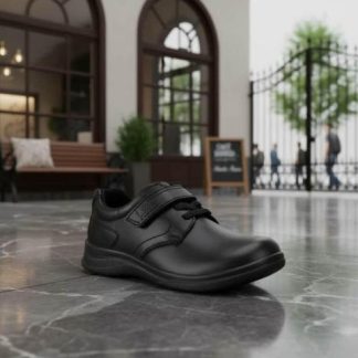 ZAPATO ESCOLAR DE PIEL NEGRO FLEXI