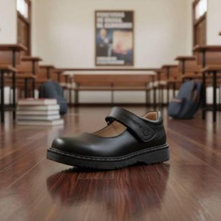 ZAPATO ESCOLAR DE PIEL NEGRO HUSH PUPPIES1