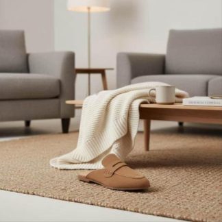 ZAPATO MULE CAMEL VI LINE