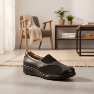 ZAPATO PIE DIEBETICO DE PIEL NEGRO BIO SHOES