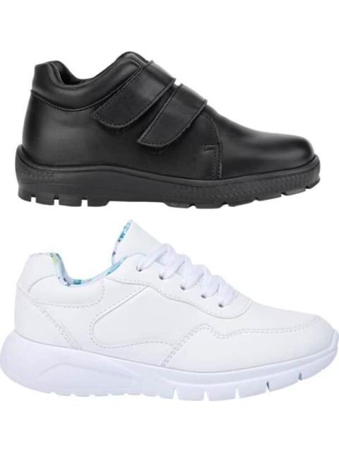 ZAPATO Y TENIS KIT ESCOLAR BLANCO/NEGRO MIRAGE