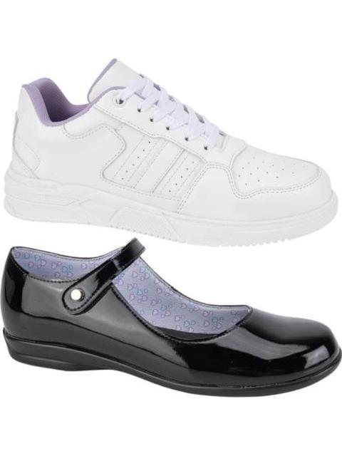 ZAPATO Y TENIS KIT ESCOLAR BLANCO/NEGRO MIRAGE - Imagen 2