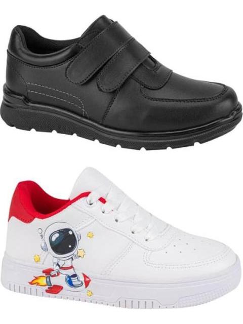ZAPATO Y TENIS KIT ESCOLAR BLANCO/NEGRO MIRAGE - Imagen 2