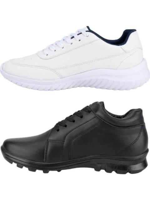 ZAPATO Y TENIS KIT ESCOLAR BLANCO/NEGRO MIRAGE - Imagen 5