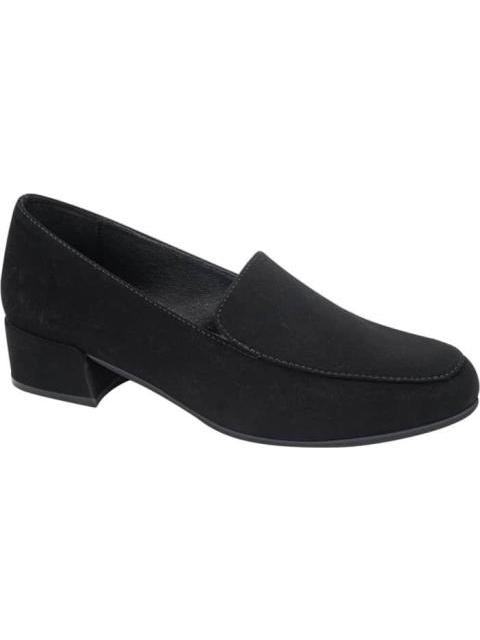 ZATATILLA TACON BAJO TEXTIL DURAZNO NEGRO YAELI - Imagen 2
