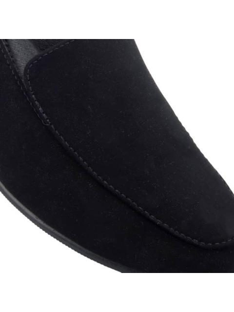 ZATATILLA TACON BAJO TEXTIL DURAZNO NEGRO YAELI - Imagen 6