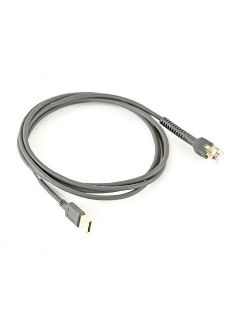 ZEBRA CABLE USB MACHO - EAS MACHO 2.1 METROS NEGRO - Imagen 3