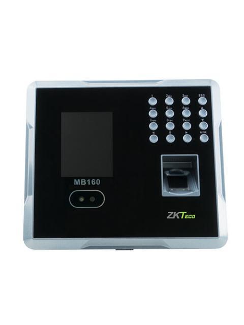 ZKTECO CONTROL DE ACCESO Y ASISTENCIA BIOMETRICO MB160 ID 1500 ROSTROS 2000 HUELLAS-TARJETAS ADMS USB
